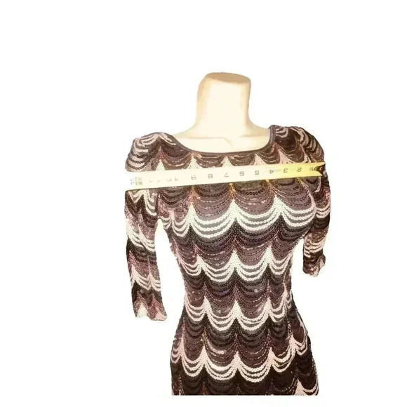 Gold Black & Brinze Sequin Dress- BEAUTIFUL❤️ - Picture 14 of 16